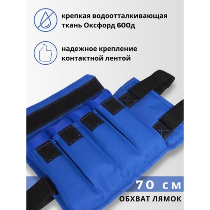 Утяжелители для рук и ног 4+4 кг (синий)